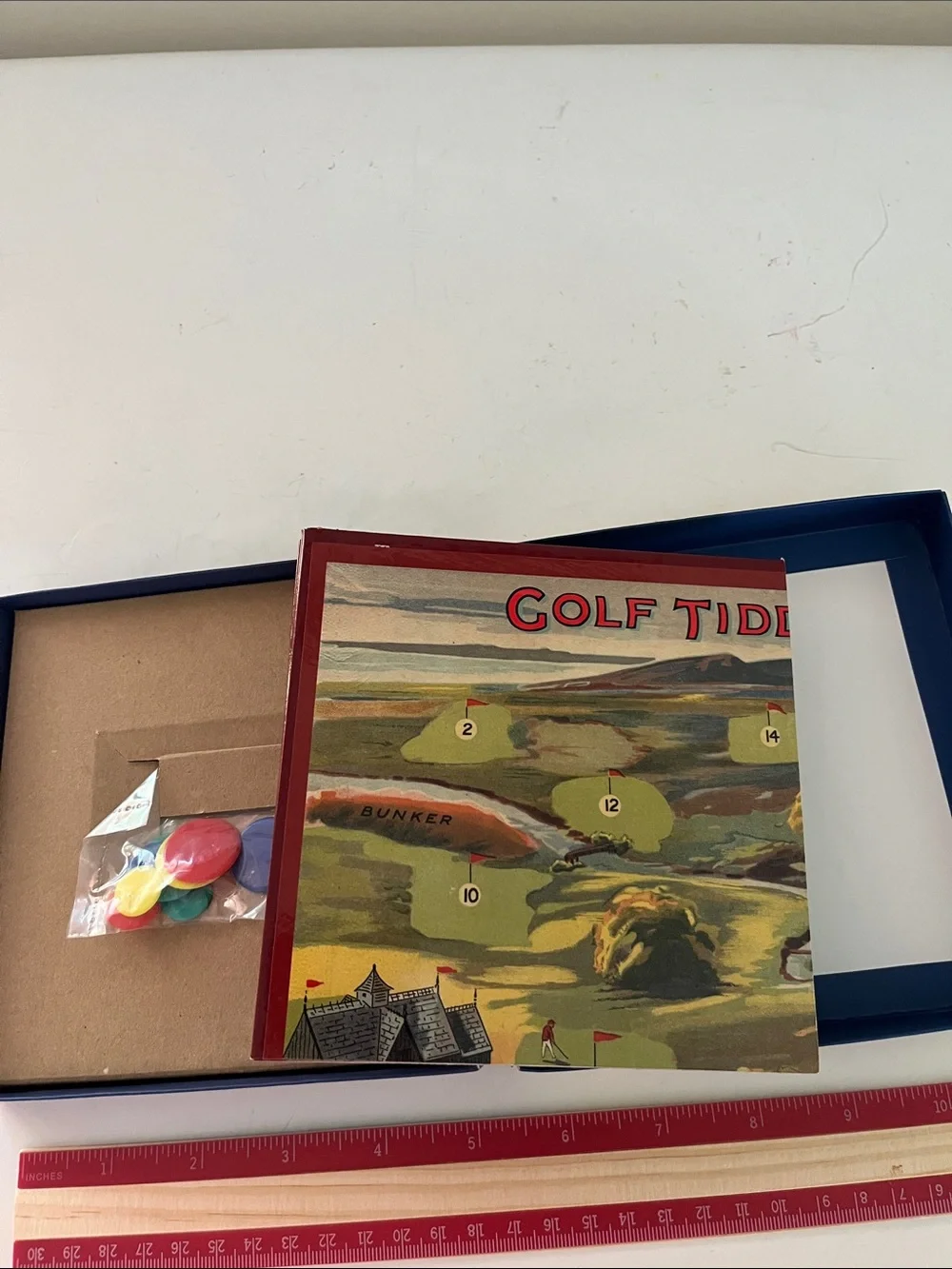 Golf Tiddlywinks Toy Game - Blue & Yellow